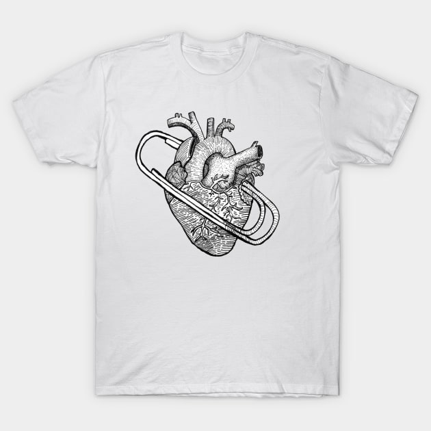 heart clip T-Shirt by AUDREYHELLADOPE